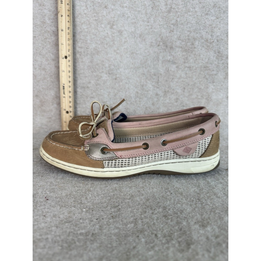 Sperry Angelfish Open Mesh Boat Womens Brown Flats Casual Size 7.5